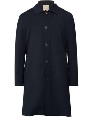 Messagerie Overcoat & Trench Coat Wool, Polyester, Elastane - Blue