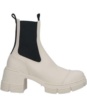 Ganni Ankle Boots - White