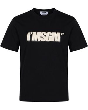 MSGM Camiseta - Negro