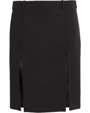 The Attico Mini Skirt Virgin Wool - Black