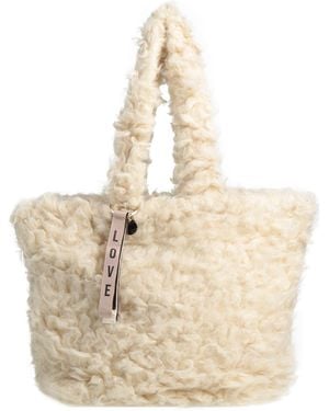 Red(V) Shoulder Bag - Natural