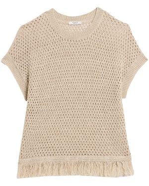 Peserico Sand Sweater Linen, Cotton - Natural