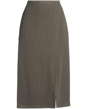 Rier Midi Skirt Virgin Wool - Grey