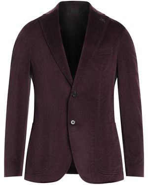 Paoloni Blazer Cotton, Elastane - Purple