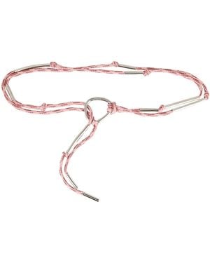 Dondup Belt Textile Fibres, Metal - Pink