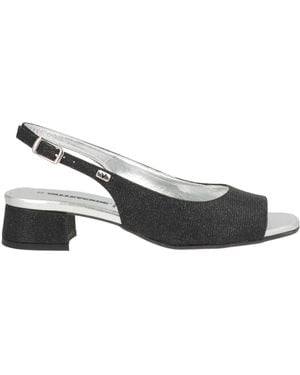 Valleverde Sandals Textile Fibers - Black