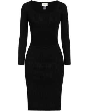 ViCOLO Ribbed Knit Midi Dress - Black