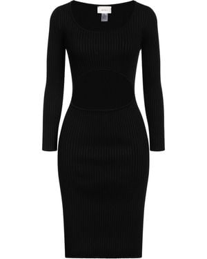 ViCOLO Ribbed Knit Midi Dress - Black