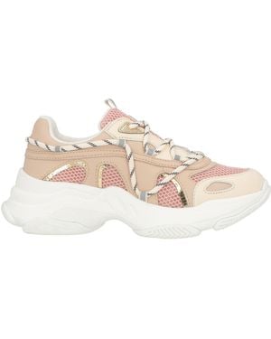 Twinset Sand Sneakers Leather, Textile Fibers - Natural