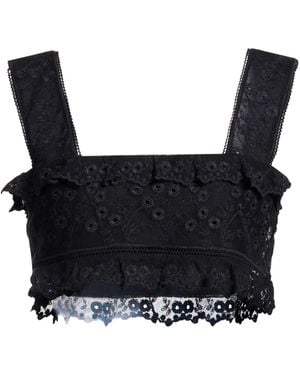Isabel Marant Top Cotton, Silk - Black