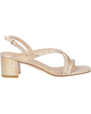 Stuart Weitzman Sandals Textile Fibers - Natural