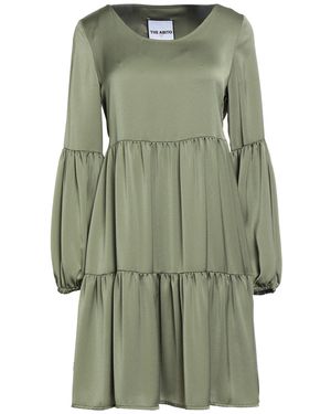THE ABITO Milano Military Mini Dress Polyester - Green