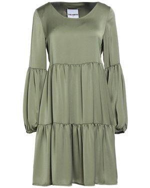 THE ABITO Milano Military Mini Dress Polyester - Green