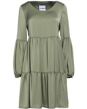 THE ABITO Milano Military Mini Dress Polyester - Green