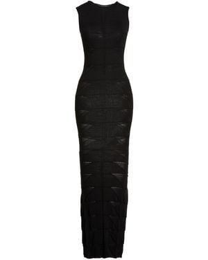 Rick Owens Maxi Dress Virgin Wool - Black
