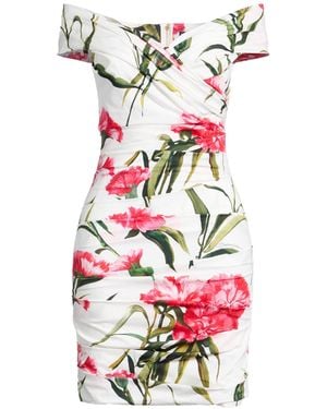 Dolce & Gabbana Mini Dress Cotton, Elastane - White