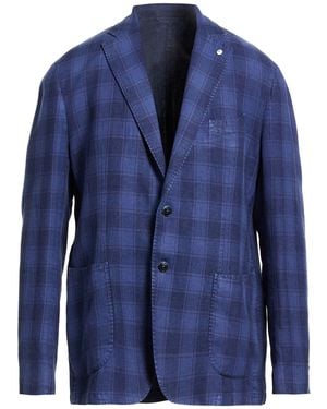 L.B.M. 1911 Blazer Linen, Cotton - Blue