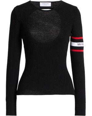 Marine Serre Line Sweater Wool, Viscose, Polyester - Black