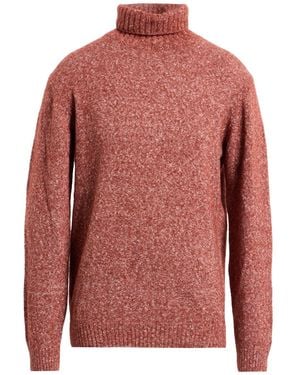 Heritage Turtleneck Alpaca Wool, Cotton, Polyamide, Wool - Red