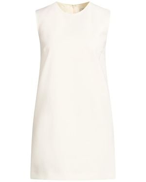 Max Mara Ivory Mini Dress Virgin Wool, Elastane - White