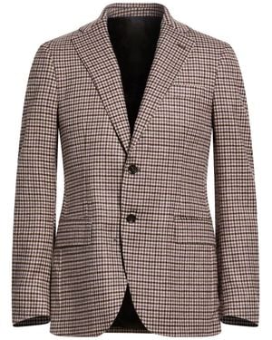 Tombolini Blazer Virgin Wool, Cashmere, Silk - Brown