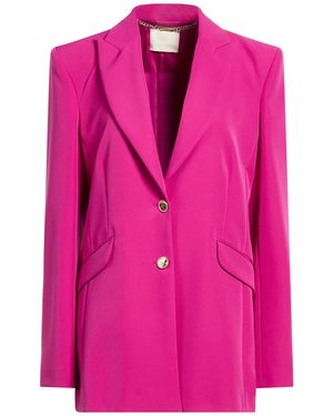 alma sanchez Fuchsia Blazer Polyester, Elastane - Pink