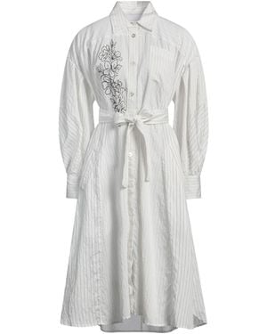 High Midi Dress Modal, Polyamide, Cupro - White