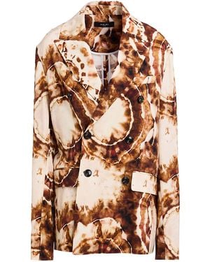 Amiri Blazer Wool, Polyamide, Elastane - Brown