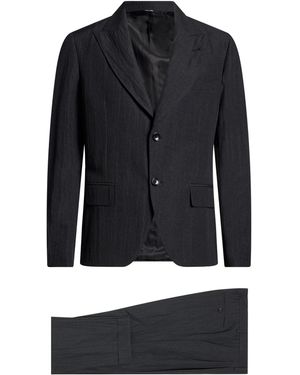 Reveres 1949 Charcoal Suit Virgin Wool, Polyamide - Blue