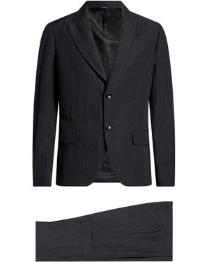 Reveres 1949 Charcoal Suit Virgin Wool, Polyamide - Blue