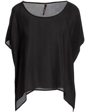 Manila Grace Top Viscose, Silk - Black