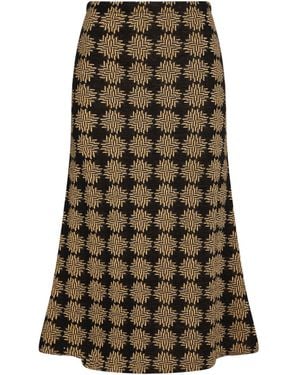 Siyu Midi Skirt Merino Wool - Green
