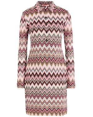Missoni Mini Dress Cotton, Viscose - Pink