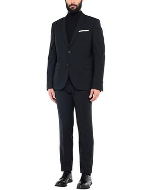 Daniele Alessandrini Midnight Suit Wool, Elastane - Black
