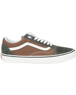 Vans Charcoal Sneakers Leather, Textile Fibers - White