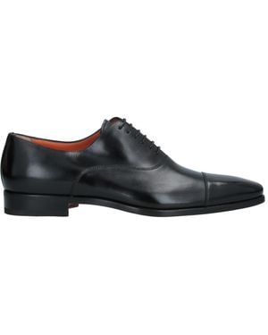 Santoni Schnürschuh - Schwarz