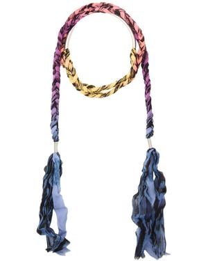 Isabel Marant Necklace Silk, Brass - White