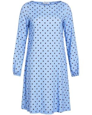 Caliban Mini Dress Viscose, Elastane - Blue