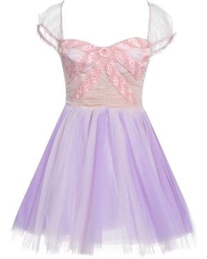 Elisabetta Franchi Mini Dress - Purple