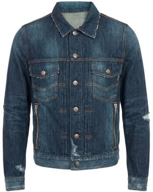 Balmain Chaqueta Vaquera - Azul