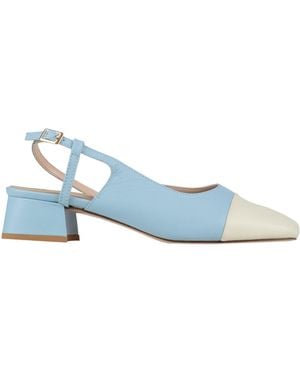 Divine Follie Sky Court Shoes Leather - Blue