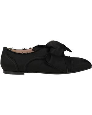 Emporio Armani Loafers Textile Fibres - Black