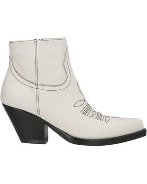 Sonora Boots Ankle Boots Leather - White