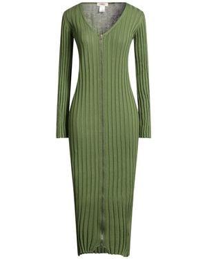 Kontatto Vestido Midi - Verde