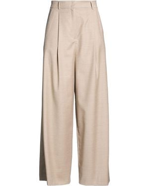 Weekend by Maxmara Sand Trousers Virgin Wool, Elastane - Natural
