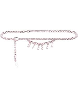 DIESEL Belt Metal - White