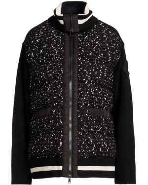 Moncler Jacket Virgin Wool, Polyamide, Cotton, Wool - Black