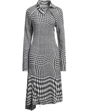 Burberry Midi Dress Wool, Viscose, Polyamide, Elastane - Grey