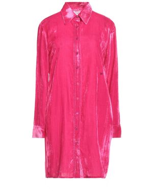 Isabelle Blanche Fuchsia Mini Dress Viscose, Polyamide - Pink