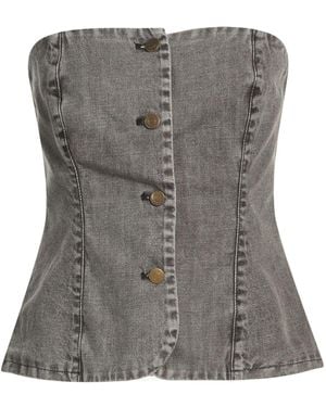 Motel Top Cotton - Gray